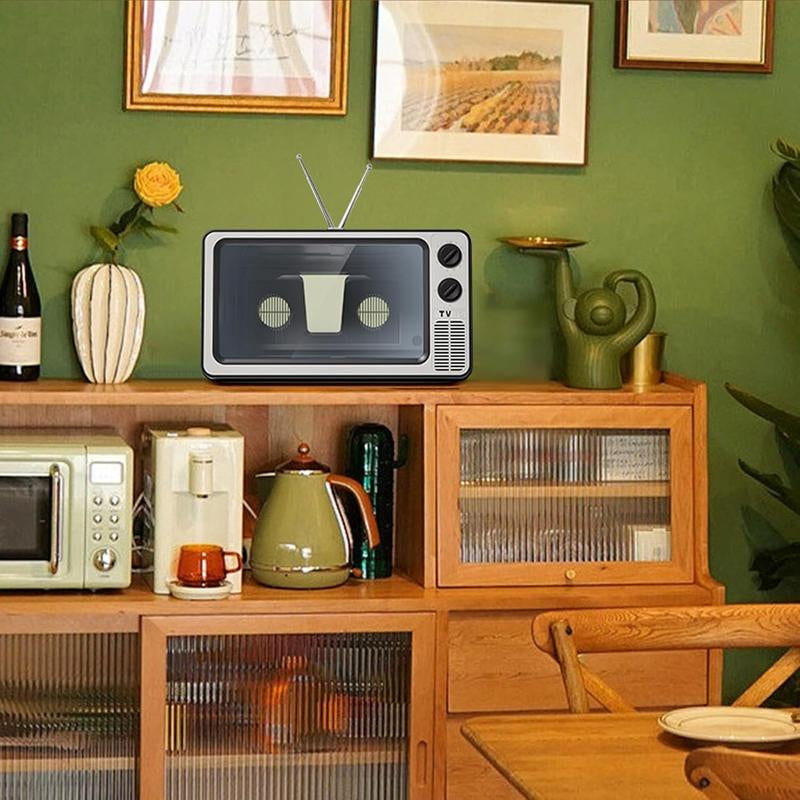 [Vintage 3D Magnifier]Retro3D Smartphone Screen Magnifier |Vintage Tv-Style Holographic Phone Amplifier, Desk Decor Craft Item, Uncharged,With Lightweight Design for Home and Office Use Cellphone Stand Phone Holder Car Phone Holder